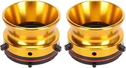 1 Pair Nab Hub Adapters, 10in Opener Universal Loading Device for Studer ReVox, for Akai, for Teac, Polished Aluminium Nab Hub Device, Universal Nab Hub Adapter (Gold)