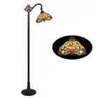 RADIANCE goods 1 Light Antique Dark Bronze Finish Reading Floor Lamp 11" Shade