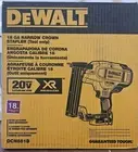 DEWALT 20V MAX XR Lith-Ion Brushless 18-Gauge Narrow Crown Stapler Tool Only NEW