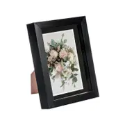Nicola Spring 5 x 7" 3D Shadow Box Photo Frame - Craft Display Picture Frame with 4 x 6" Mount - Glass Aperture - Black