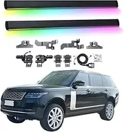 BJOHQ Electric Running Boards Compatible for Range Rover LWB 2013-2022 with Light, SUV, Off-Road & Pickup Trucks - Retractable Truck Steps & Nerf Bars