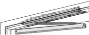 LCN 2033 BUMPER RH ALUM OHC CLOSER SIZE 32033 BUMPER RH ALUM