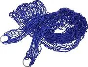 EXAOMBLE Portable Lightweight Nylon Rope Hammock for Outdoor Use Single Mesh Hanging Bed for Camping and Travel Breathable Cool Design for One Person Durable and Easy to Install