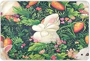 Extra Large Resuable Baby Bed Pad Water Resistant Baby Diaper Changing Pad Breathable Pee Mats for Infant Toddler 52x34in Carrot Bunny Rabbit Happy Easter