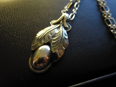 GEORG JENSEN 925 Silverball Pendant Necklace 2008 Heritage Vintage Silver