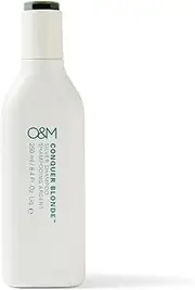 O&M Conquer Blonde Silver Shampoo- 250ml- For Coloured or Naturally Silver Hair - Free From Sulfates, Parabens, Silicones, MIT, Phthalates, Triclosan, Propylene Glycol & Gluten,PETA Certified & Vegan