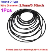 2.5mm Round O Type Rubber Drive Belt Tape for Cassette Player Recorder Turntable