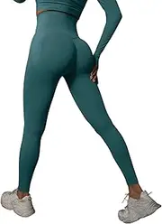 [Generic] Yoga Pants for Women Slim Fit Athletic Sweatpants Sexy Breathable Regular & Plus Size, Blue, Medium