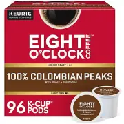 Eight O'Clock Coffee Colombian Peaks Keurig Single-Serve K-Cup Pods Medium Ro...
