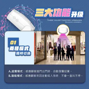 AF2 智慧迎賓門鈴 精準識別 雙向感應 智慧記憶保留設定 迎賓/智能模式切換 多語言選擇 門 (5.7折)