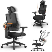 NEWTRAL MAGICH003 High Back Ergonomic Chair Auto-Following Backrest Adjustable Headrest Seat Depth Adaptive Lower Back S