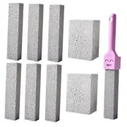 9 Pack Pumice Stone for Cleaning with Handle, Multi-Functional Grill Stone
