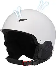 [Aceirropy] Snowboard Hard Hat,Hard Hat Adjustable Protection Snowboard Safety Hat - Multipurpose Safety Hat Portable Protective Hat with Goggle Clip for Men Women Cold Weather