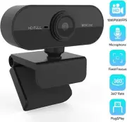 Koramzi 1080P Webcam with Microphone, 1080P Web Camera for Windows/Mac OS PC