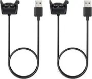 [E ECSEM] Charging Cable Intended for Garmin Approach X40/ Vivosmart HR/Vivosmart HR Plus GPS Golf Band, 2pcs