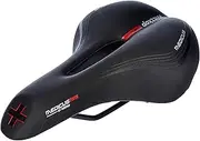 Prophete Wittkop Medicus Twin Saddle Trekking Saddle Bicycle Saddle Gel Insert and Elastomer Damping 5-Zone Padding Black
