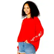 Volcom US Snowboard Team Red T-Shirt ALIVE WE RIDE Womens Size Medium