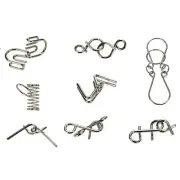 Metal Wire Puzzle IQ EQ Mind Brain Teaser Game Montessori Early Educational Toys