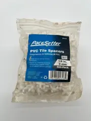 500 PVC Tile Spacers 1/8" (3mm) White PACESETTER 0617