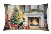 Basenji Cozy Christmas Throw Pillow