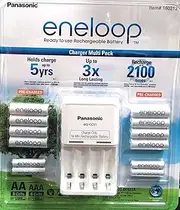 Panasonic Eneloop Charger Battery Pack 8 x AA 4 x AAA Recharge Upto 2100 Times