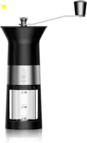Bialetti Manual Coffee Grinder Stainless Steel Matt Black