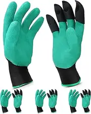 4 Pairs Waterproof and Breathable Garden Gloves for Digging, Planting, Weeding, Seeding, Protect Nails and Fingers, Best Gardening Gifts for Friends