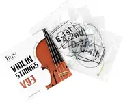 DRESSOOS 4pcs Violin Strings Set Replacement Strings for Violin for Beginners Sound Easy to Use for All Players