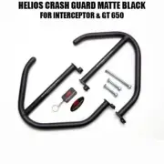 "HELIOS CRASH GUARD, MATTE BLACK" FIT FOR ROYAL ENFIELD INTERCEPTOR & GT 650