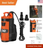 Durable Thermoplastic 1HP Sump Pump with Sealing Structure and Float Switch
