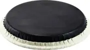 Conga Drumhead, Tucked, 11.75, Skyndeep, 'black Calfskin' Graphic