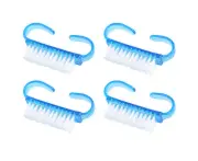 4PCS Nail Art Tool Hard Bristle Dust Brush - Claw Brush Bluemake up