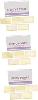 Tofficu 3sets 100 Lined Index Cards Heavy Duty Note Cards Memo Pad Office School Accessories 180pcs*3