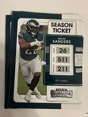 8x MILES SANDERS 2021 Panini Contenders Football LOT #80