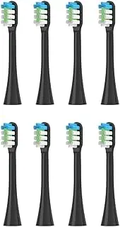 Replacement Toothbrush Heads, Compatible For Nandme Nx8000 Electric Toothbrush Soft Bristle Tooth Brush Head,4/8/16PCS(8pcs BLACK)