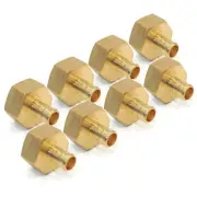 (8) 1/2" x 3/4" PEX BRASS FEMALE NPT THREADED ADAPTERS Crimp Fitting LEAD FREE