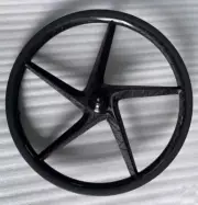 16 Inch 349 Road Fixed Gear Bike 5 Spokes Carbon Wheels V/disc Brake Wheelset