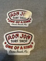 2 Ron Jon Surf Shop "One Of A Kind" Cocoa Beach Sticker Stickers