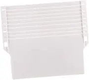 GRIRIW 10pc 89mm Vertical Blind Bottom Weights White Plastic Bottom Plate PVC Fittings for Roller Blinds Accessories