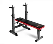 Multi-Station Weight Bench Press Weights Equipment Fitness Home Gym - Red