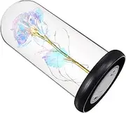 1pc Artificial with Cover and LED Light Rose Decoration for Valentine's Day Home Adornment and Romantic Occasions