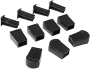 25pcs Zip Clip Buckle Zipper Pulls Cord Rope Ends Lock Black for Paracord...