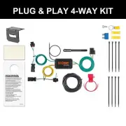 CURT 2018-2021 Jeep Compass All Custom Wiring Harness, 4-Way Flat Output