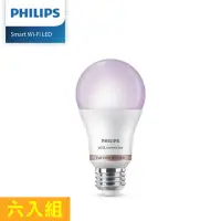 在飛比找momo購物網優惠-【Philips 飛利浦】6入 Wi-Fi WiZ 智慧照明