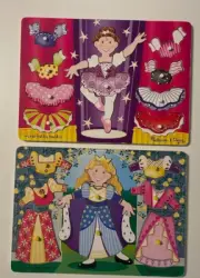 Melissa & Doug NWOT Lot of 2 Chunky Wood Princess Puzzles w/ Knobs