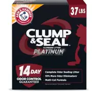 Clump & Seal Platinum, Complete Odor Sealing Clumping Cat Litter, Multi-Cat, ...