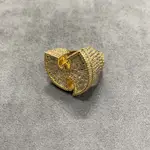 【工工買取】現貨 KING ICE X WU-TANG LOGO 14K RING 聯名 滿鑽 武當 K金戒指