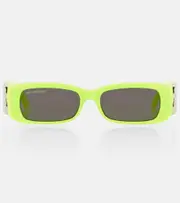 [Balenciaga] Balenciaga Dynasty rectangular sunglasses One Size yellow