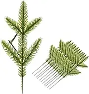 STOBAZA Vivid Artificial Pine Needles Simulated Pine Branches Xmas Leaves Ornament for Christmas Wreath Bouquet Centerpiece Decor