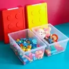PP Building Block Storage Box Plastic Stationary Holder New Storage Boxes